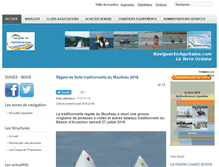 Tablet Screenshot of naviguerenaquitaine.com